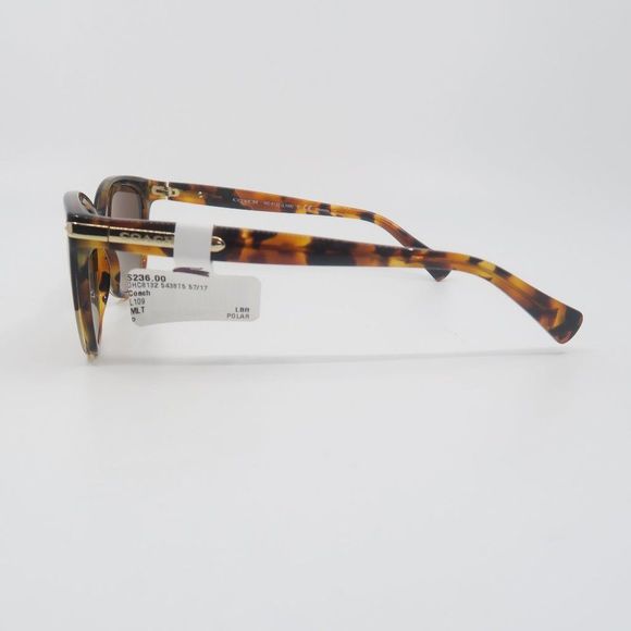 COACH HC8132 5438/T5 New Tortoise/Brown Gradient Polarized Women's Sunglasses - Picture 5 of 8